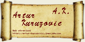Artur Kuruzović vizit kartica